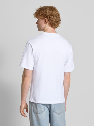 REVIEW T-Shirt mit Label-Print Weiss 5