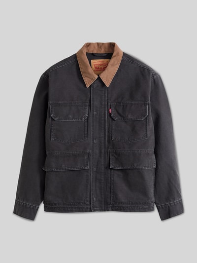Levi's® Relaxed Fit Jeansjacke aus reiner Baumwolle mit aufgesetzten Taschen Black 2