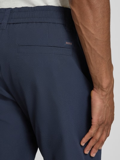 BOSS Orange Tapered Chino mit Tunnelzug Marine 3