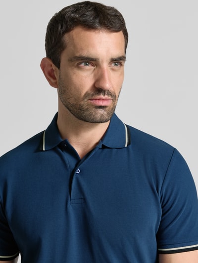 Selected Homme Slim Fit Poloshirt aus Baumwoll-Mix Modell 'ATLAS' Rauchblau 3