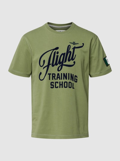 Aeronautica Militare T-shirt van katoen Olijfgroen - 2