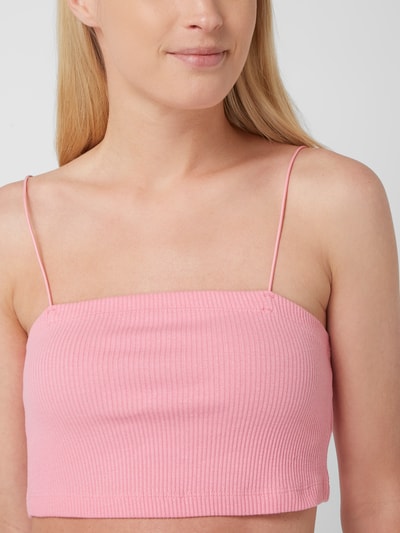 Only Crop Top mit Spaghettiträgern Modell 'Corinna' Pink 3