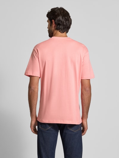 Tom Tailor Denim Relaxed Fit T-Shirt  aus reiner Baumwolle Rosa 5
