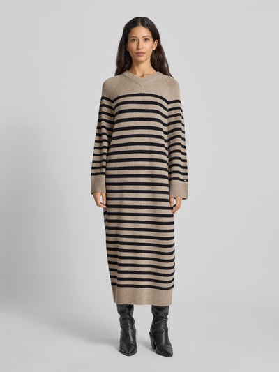 Tommy Hilfiger Gerade geschnittenes Freizeitkleid aus Woll-Kaschmir-Mix Beige 4