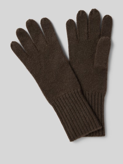 Seeberger Handschoenen van puur kasjmier Donkerbruin - 1