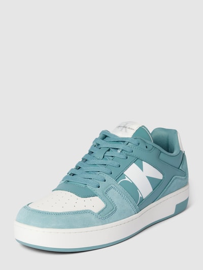 Calvin Klein Jeans Sneakers in two-tone-stijl met vetersluiting Lichtblauw - 1