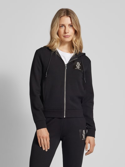 ARMANI EXCHANGE Sweatjacke mit Label-Print Black 4