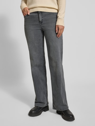 OPUS PANTS Wide fit jeans in 5-pocketmodel, model 'Melly' Antraciet - 4