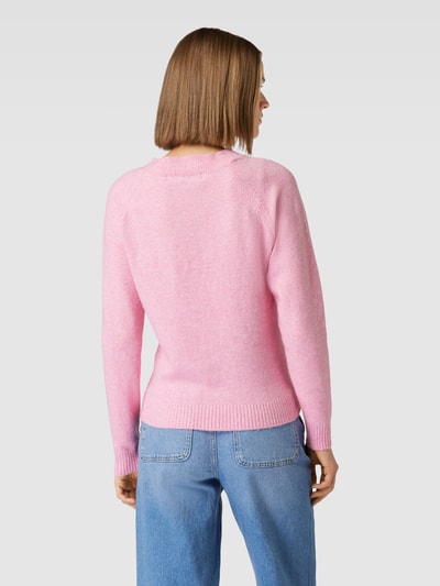 Vero Moda Strickpullover mit Rundhalsausschnitt Modell 'DOFFY' Pink 5