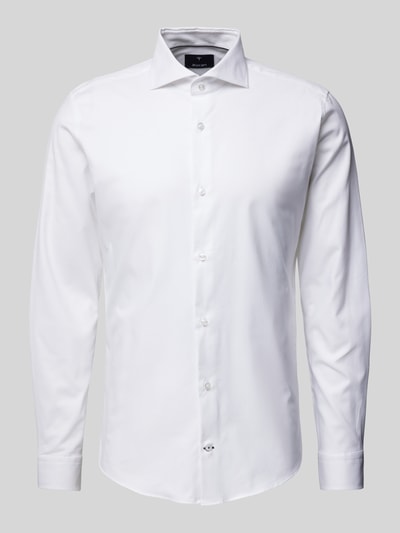 JOOP! Collection Slim Fit Business-Hemd mit Haifischkragen Modell 'Pares' Weiss 2