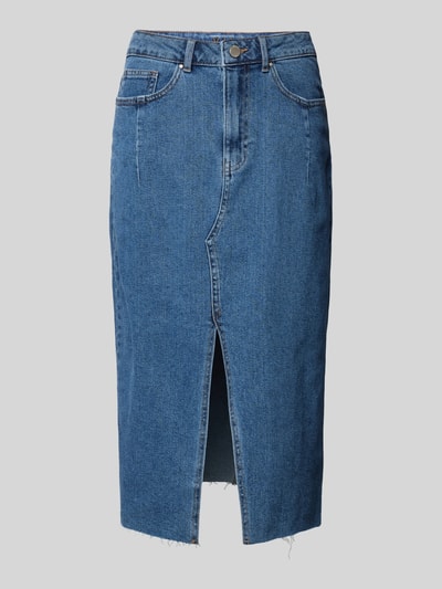 VILA Jeansrok met open zoom, model 'SOL' Jeansblauw - 2