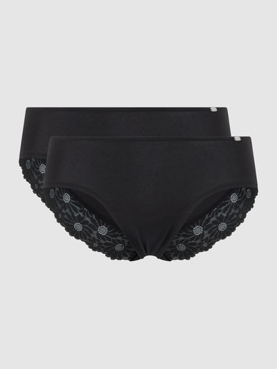 Skiny Panty mit floraler Spitze im 2er-Pack  Black 1