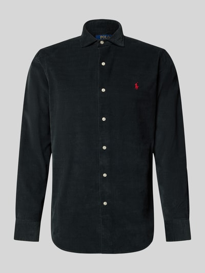 Polo Ralph Lauren Koszula casualowa o kroju regular fit z wyhaftowanym logo model ‘CORDUROY’ Czarny 2