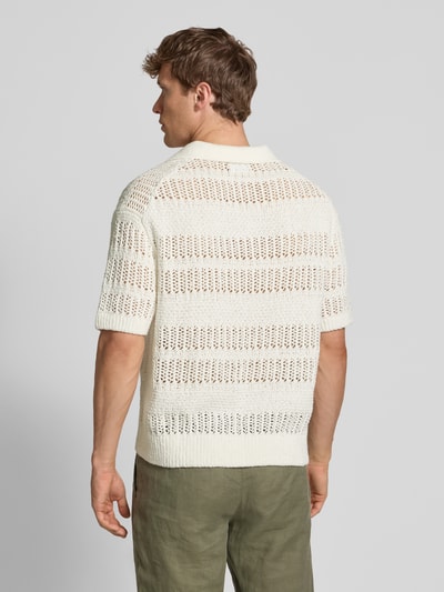 JAKE*S STUDIO MEN Poloshirt met ribboorden Offwhite - 5