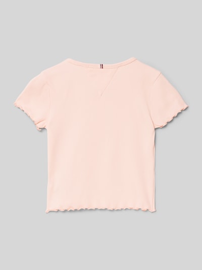 Tommy Hilfiger Teens T-Shirt mit Muschelsaum Modell 'ESSENTIAL' Apricot 3