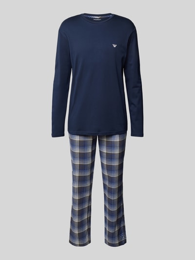 Emporio Armani Pyjama met labeldetail Bleu - 1