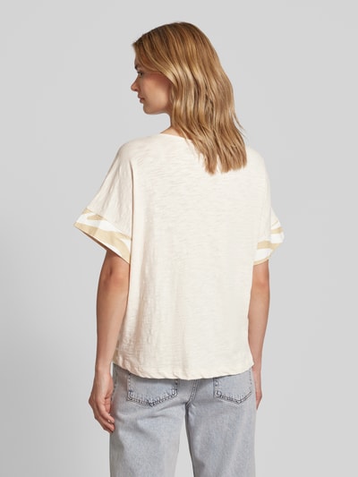 s.Oliver RED LABEL T-shirt met ronde hals Beige - 5