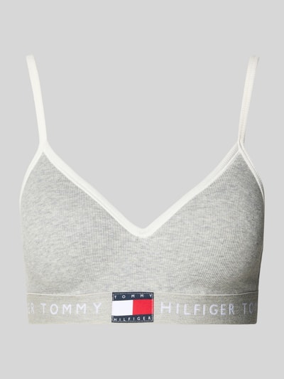Produktfoto, BH mit Logo Bund Modell 'RIB BRALETTE LIFT' von TOMMY HILFIGER, mehrfarbig, Optik: Rippstrick-Optik, Applikation: Logo-Bund