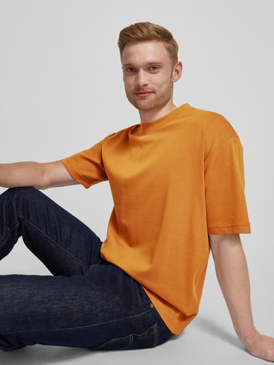 SELECTED HOMME T-Shirt mit Rundhalsausschnitt Modell 'RELAX-OSCAR' Orange 3