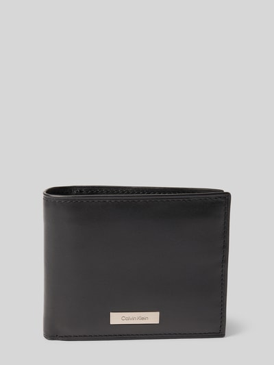 CK Calvin Klein Portemonnee met labelapplicatie, model 'PLAQUE BILLFOLD'  - 1