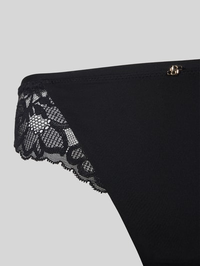 BOSS Slip mit Spitzenbesatz Modell 'BRIEF_BLOSSOM' Black 2