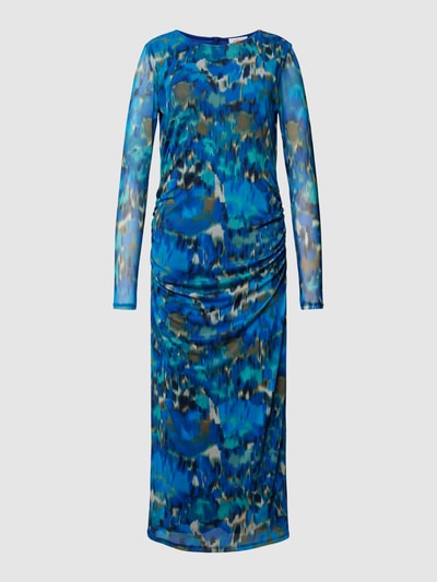s.Oliver RED LABEL Midikleid mit Allover-Print Petrol 2