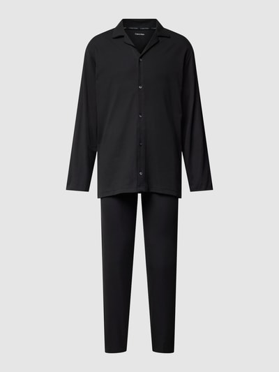 Calvin Klein Underwear Pyjama mit Reverskragen Black 1