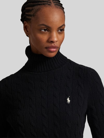 Polo Ralph Lauren Kaschmirpullover mit Rollkragen Black 3