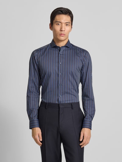 OLYMP Level 5 Slim Fit Business Hemd mit Haifischkragen Marine 4