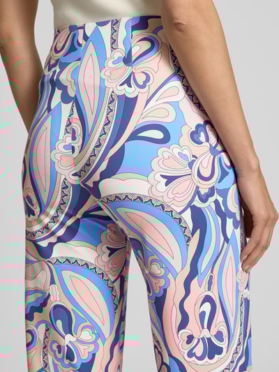SEDUCTIVE Hose im Allover-Look Modell 'KIMERLEY' Blau 3