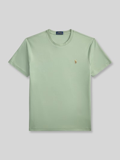 Polo Ralph Lauren Regular Fit T-Shirt aus reiner Baumwolle Hellgruen 2