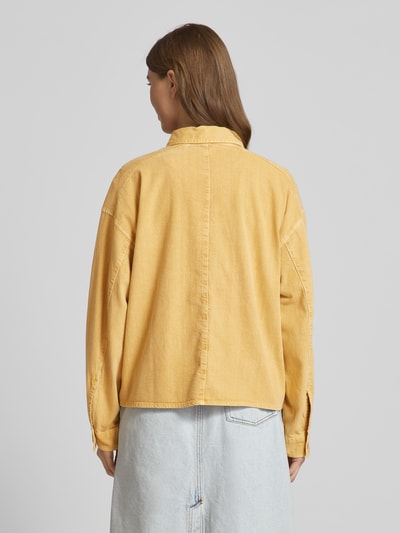 Mustang Relaxed fit jeansblouse met borstzak, model 'Style Salinas' Beige - 5