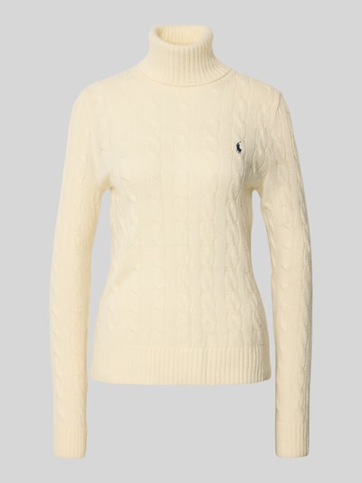 Polo Ralph Lauren Regular fit gebreide pullover van een mix van katoen en kasjmier Ecru - 2