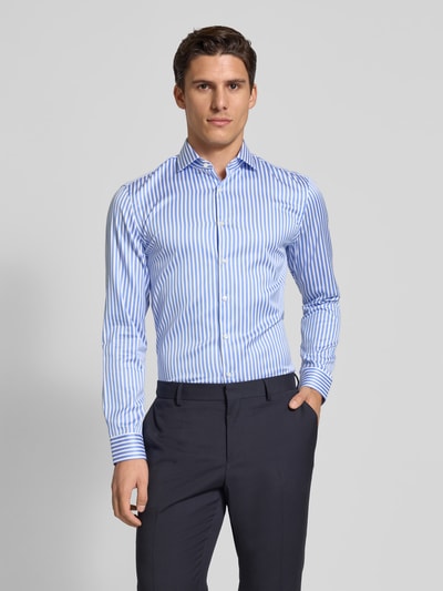 Jake*s Koszula biznesowa o kroju slim fit z kołnierzykiem typu cutaway Królewski niebieski 4