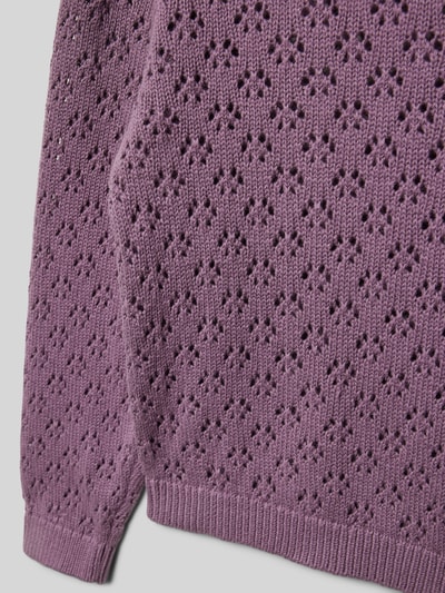 Name It Gebreide pullover met ronde hals, model 'NASIGNE' Mauve - 2