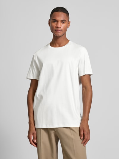 OLYMP Level Five T-Shirt mit geripptem Rundhalsausschnitt Offwhite 4