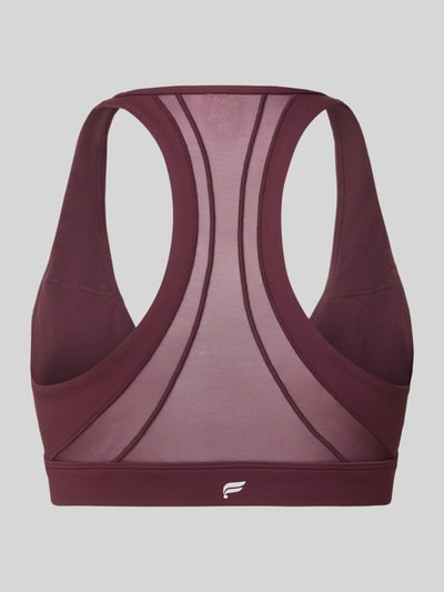 Fabletics Sport BH mit semitransparenten Partien Modell 'Pureluxe' Bordeaux 3