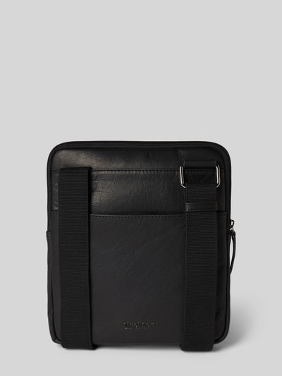 Strellson Schoudertas van echt leer, model 'BRIAN' Zwart - 4