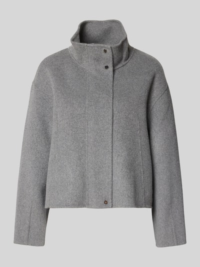 Someday Relaxed Fit Wolljacke mit Kaschmir-Anteil Modell 'VARAH PURE' Silber 2