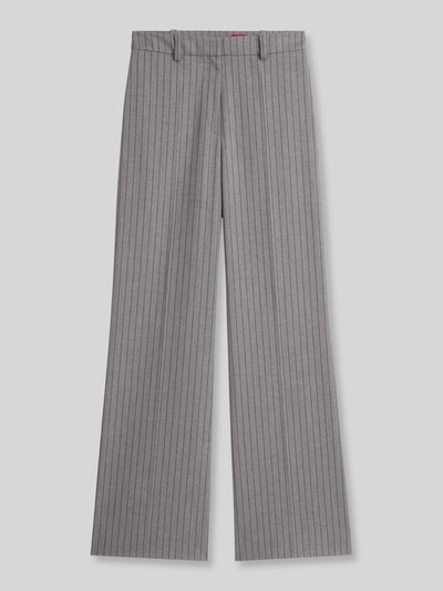 HUGO Regular Fit Weite Hose mit Viskose-Anteil Modell 'Hasmina' Mittelgrau 2