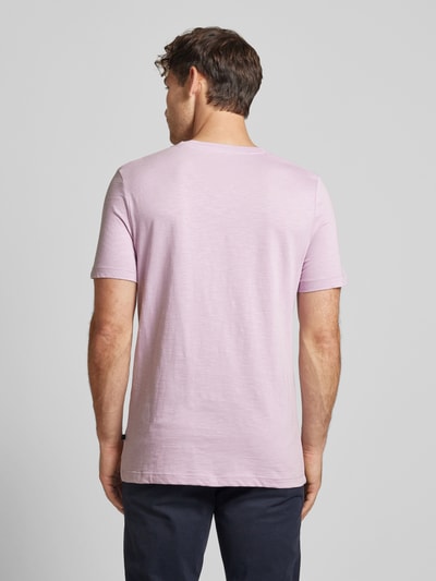 s.Oliver RED LABEL Regular fit T-shirt met motiefprint Paars - 5