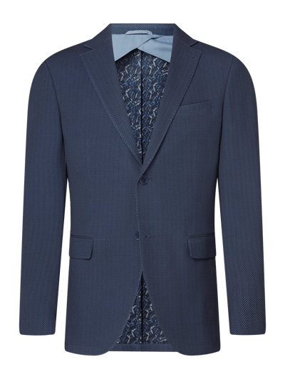 HECHTER PARIS Modern Fit 2-Knopf-Sakko aus Jersey  Blau 1