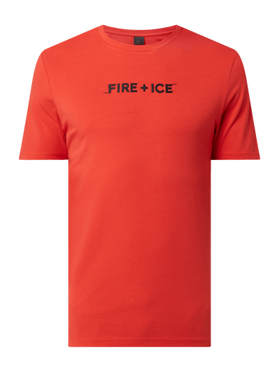 FIRE + ICE T-Shirt mit Logo Modell 'Matteo' Rot 2