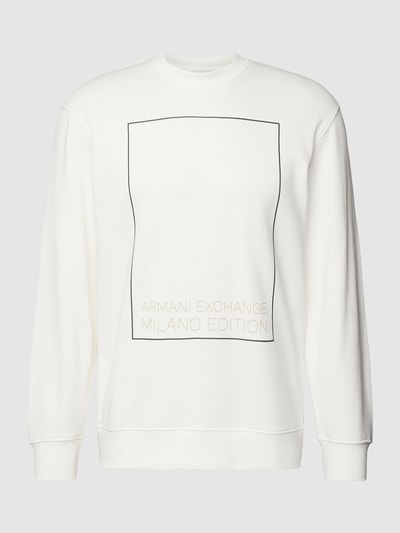 ARMANI EXCHANGE Sweatshirt met labelprint Offwhite - 2