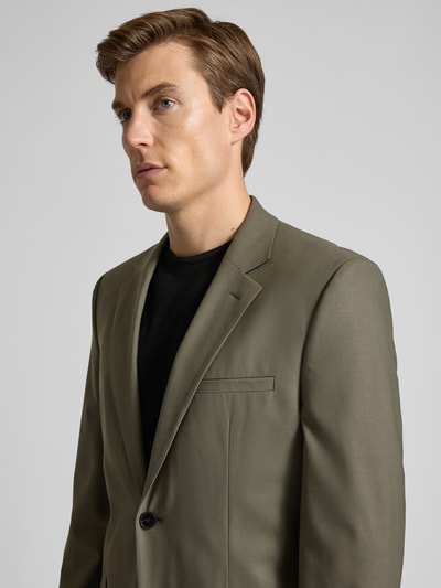 HUGO Slim fit pak met 2-knoopscolbert Olijfgroen - 3