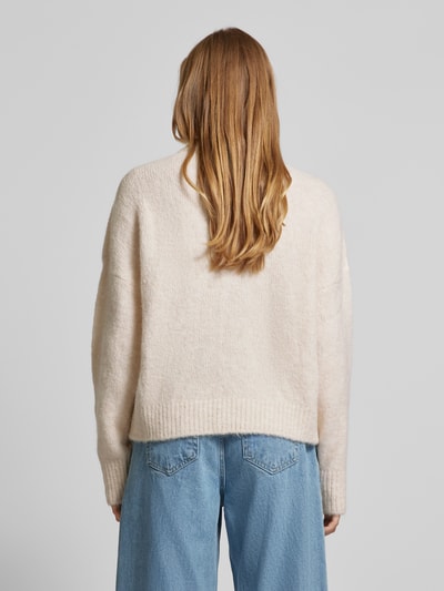 Essentiel Gebreide pullover met extra brede schouders Rosé - 5