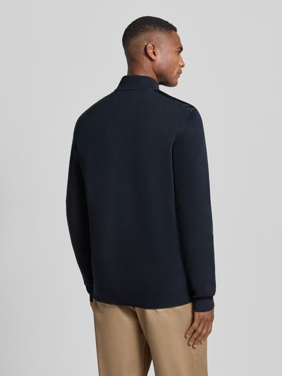 Christian Berg Men Strickjacke mit Reißverschluss Marine 5