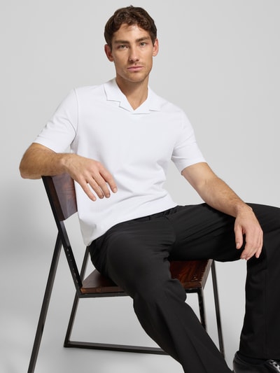 HUGO Poloshirt met reverskraag, model 'Dimerspolo' Wit - 3