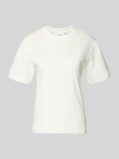 Produktfoto, Regular Fit T-Shirt aus reiner Baumwolle von Marc O'Polo Denim, Damen T-Shirt, Optik: Unifarben, Rundhals, Kurzarm, glatte Struktur