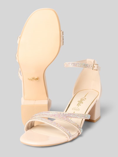 Buffalo Sandalette mit Strasssteinbesatz Modell 'LILLY GLAM' Ecru 4